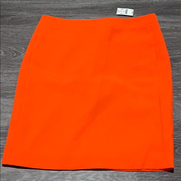 J. Crew Dresses & Skirts - Bright Orange J. Crew Pencil Skirt